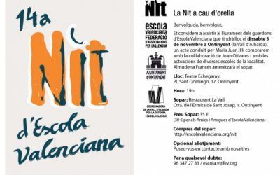 La XIVa Nit d’Escola Valenciana se celebra a Ontinyent