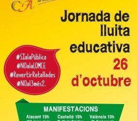 La Plataforma per l’Ensenyament Públic convoca manifestació contra les revàlides