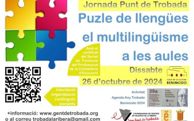 Convocada la Jornada ‘Puzle de llengües, el multilingüisme a les aules’