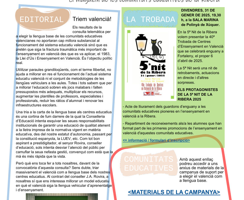 Pam a Pam Magazín de les comunitats educatives de la Ribera desembre 2024