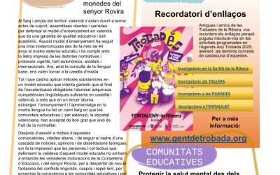 Pam a Pam, magazín de les comunitats educatives de la Ribera
